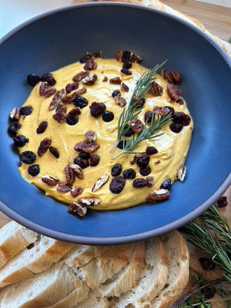 Savory-Sweet Pumpkin Feta Dip with Manuka Honey