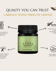 Quality you can trust – BeeNZ honeys are carefully tested and certified to guarantee purity, authenticity, and consistent premium quality in every jar.