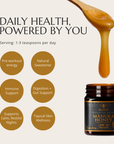 BeeNZ Raw UMF Certified Mānuka Honey UMF 15+ (MGO 512+) 8.8oz – High-grade New Zealand honey with strong antibacterial properties aiding sore throats, coughs, wellness, immunity.