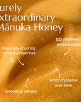 BeeNZ Raw UMF Certified NZ Mānuka Honey – Creamy texture, earthy flavor, supports immune & gut health, wound care, and overall natural well-being.