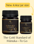 BeeNZ UMF 20+ Mānuka Honey 8.8oz & 4.4oz – Rare NZ honey, travel-size option, antibacterial, supports gut, skin & immunity