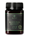 BeeNZ Raw UMF Certified Mānuka Honey UMF 5+ (MGO 83+) 17.6oz – Entry-level NZ honey with mild earthy flavor, wellness support, natural sugar swap, and discount.