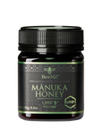 BeeNZ Raw UMF 5+ (MGO 83+) Manuka Honey 8.8oz. Premium NZ honey for natural wellness and immune support.