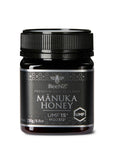 BeeNZ Raw UMF Certified Mānuka Honey UMF 15+ (MGO 512+) 8.8oz – High-grade NZ honey with antibacterial properties aiding sore throats, coughs, wellness, and immunity.