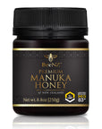 BeeNZ Raw UMF Certified Mānuka Honey UMF 5+ (MGO 83+) 8.8oz – Entry-level NZ honey with mild earthy flavor, wellness support, natural sugar swap, and discount.
