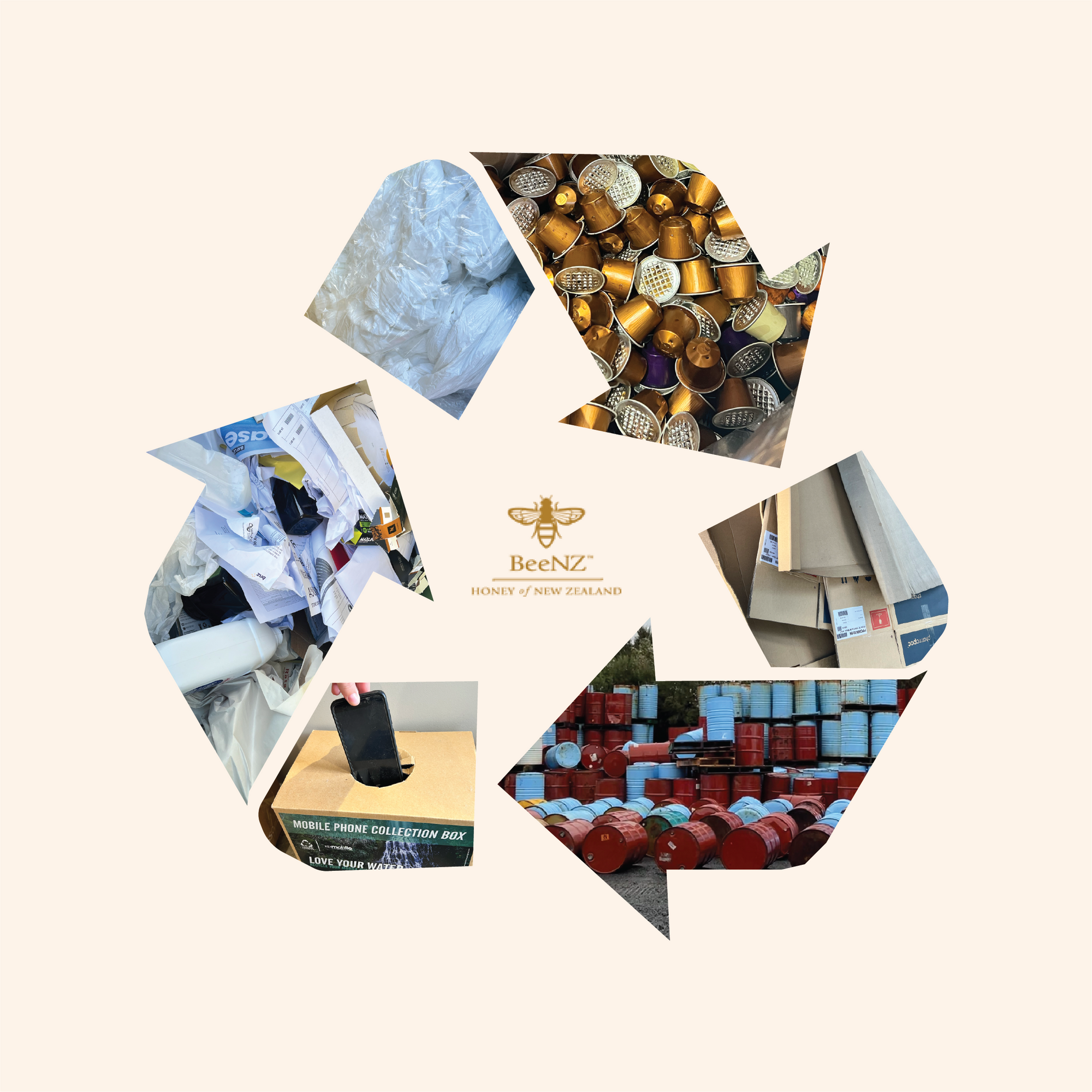 Recycling commitment graphic to contribute to circular economy