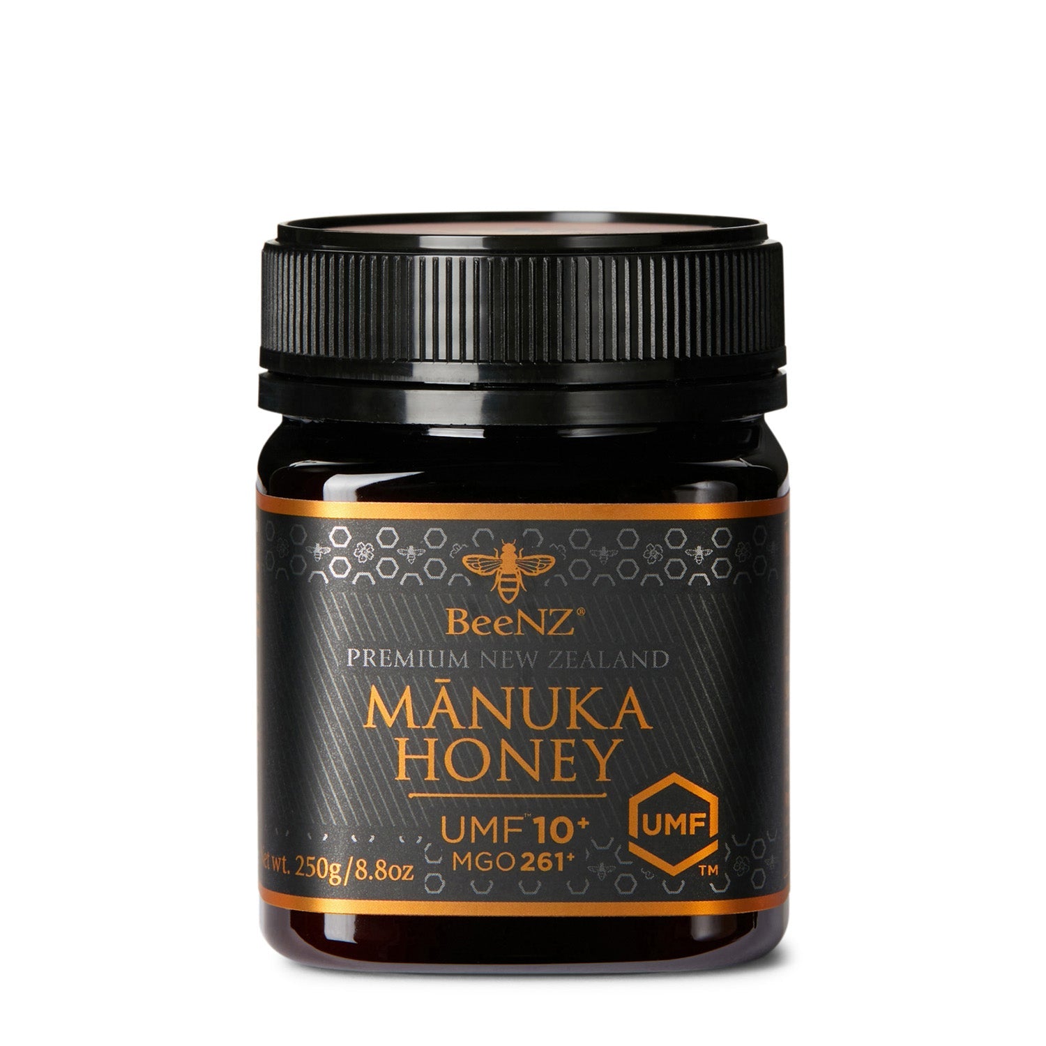 BeeNZ Raw UMF Certified Mānuka Honey UMF 10+ (MGO 261+) 8.8oz – Premium New Zealand Honey that Promotes Natural Wellness