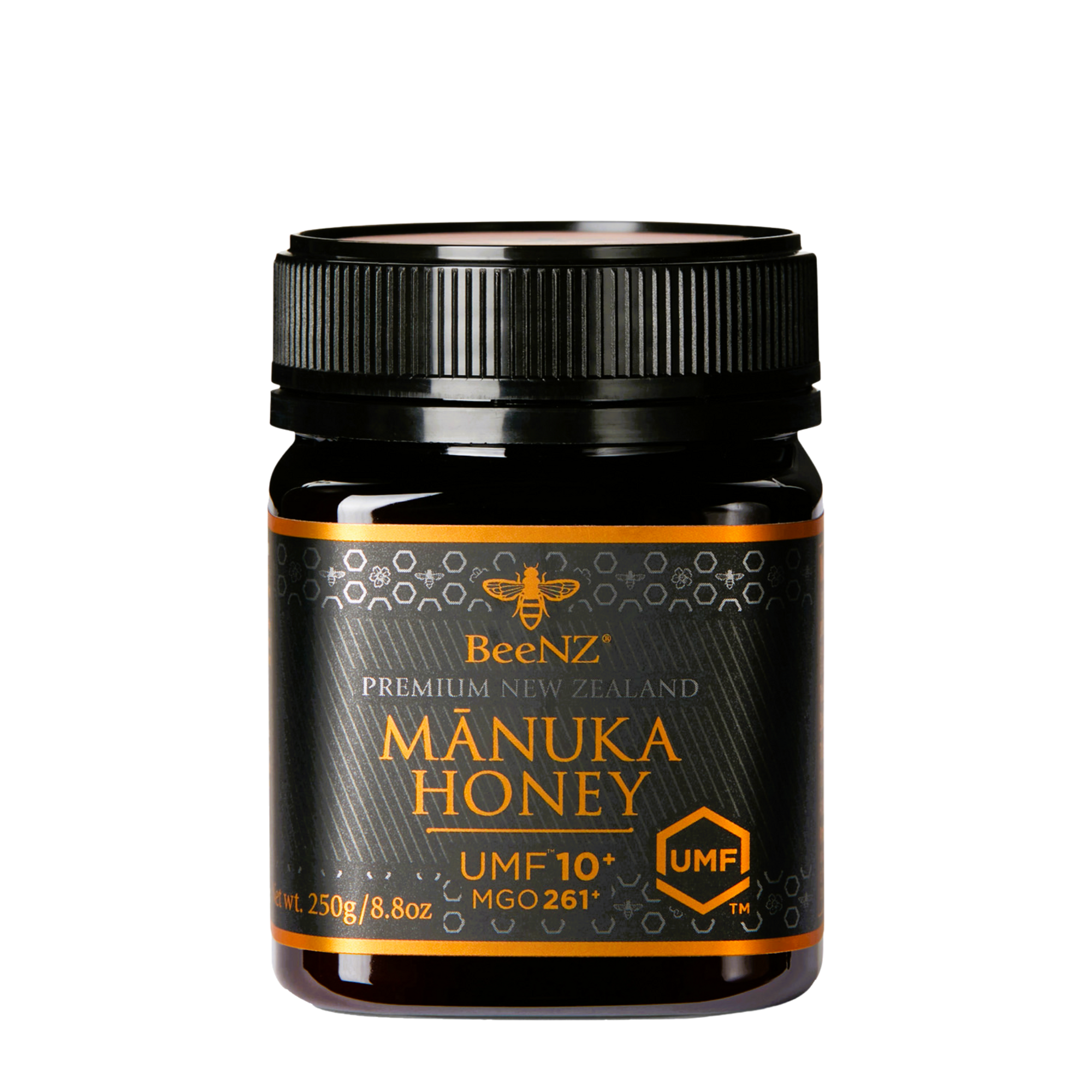 BeeNZ Raw UMF Certified Mānuka Honey UMF 10+ (MGO 261+) 8.8oz – Premium New Zealand Honey that Promotes Natural Wellness