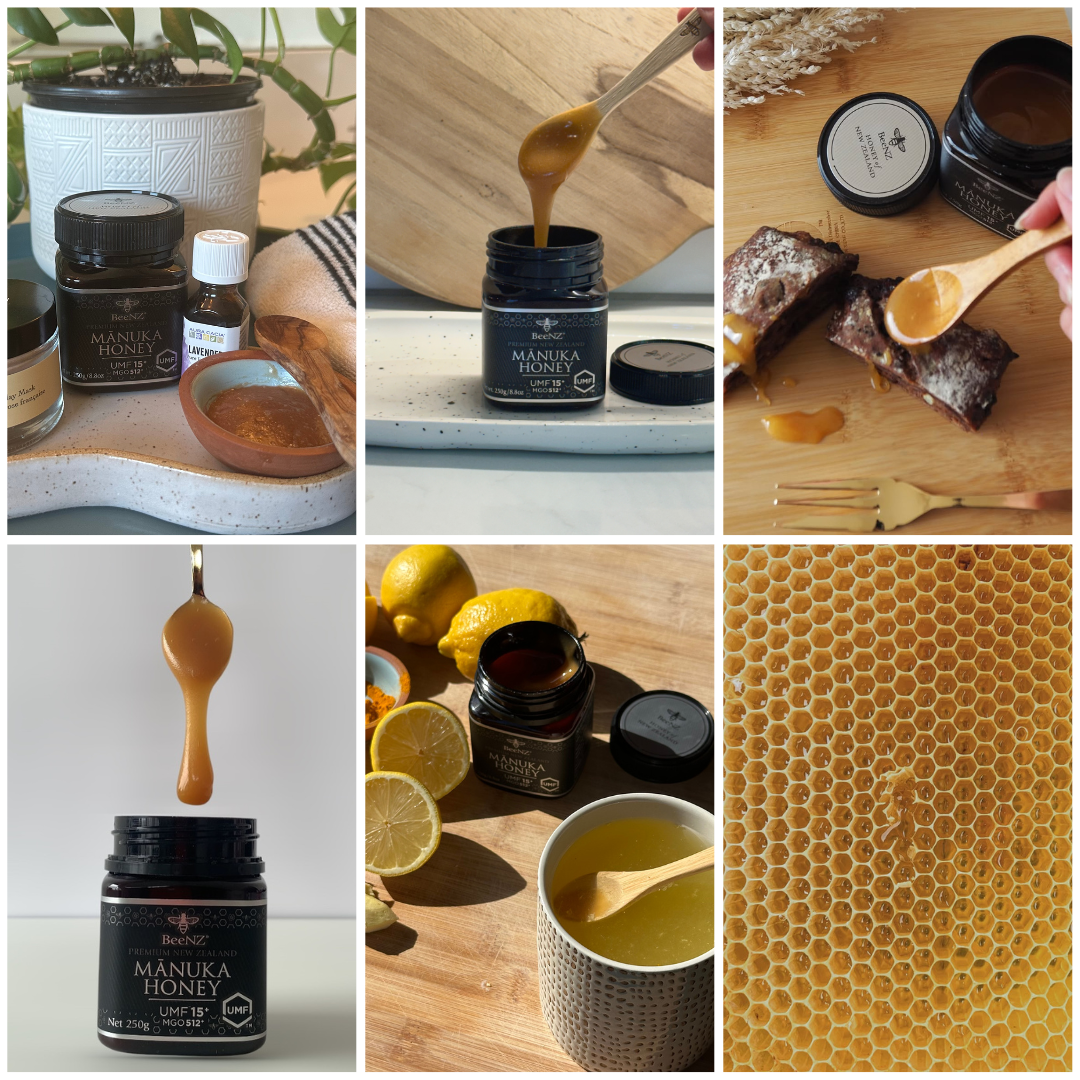 BeeNZ UMF 15+ Mānuka Honey 8.8oz Raw NZ Honey MGO 512+ – BeeNZ USA BeeNZ UMF 15+ Mānuka Honey 8.8oz Raw NZ Honey MGO 512+ – BeeNZ USA