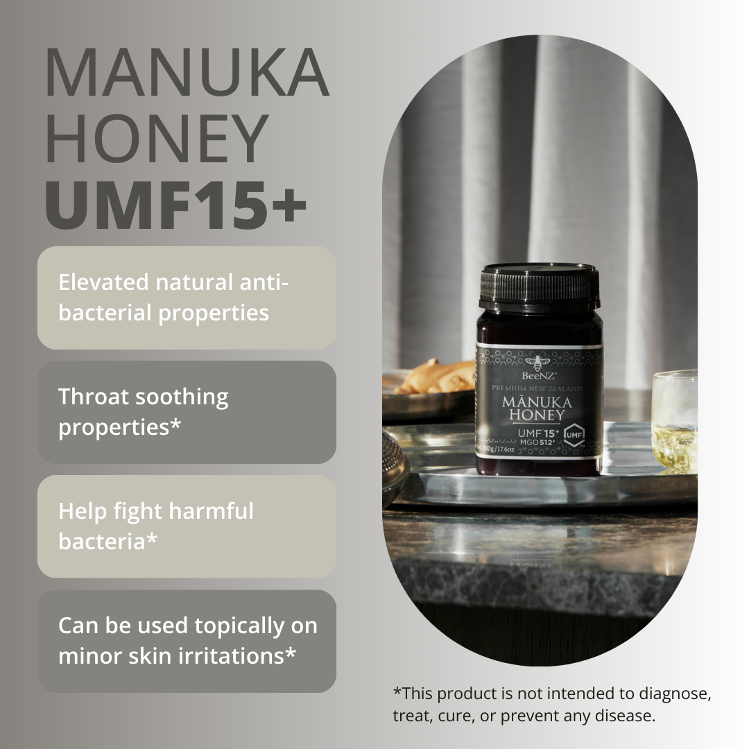 BeeNZ UMF15+ Mānuka Honey (MGO 512+)