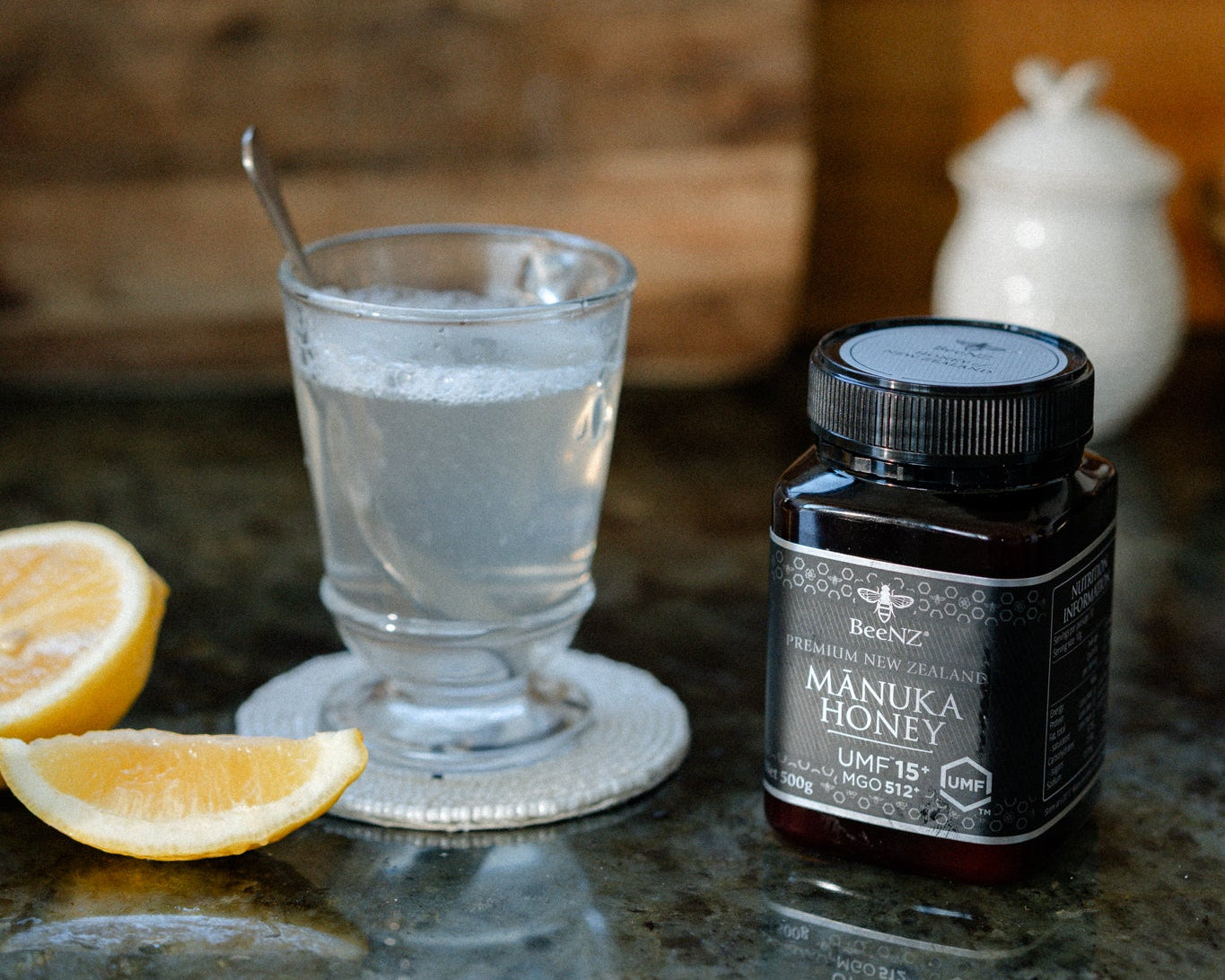 beenz manuka honey umf15+ with lemon honey drink